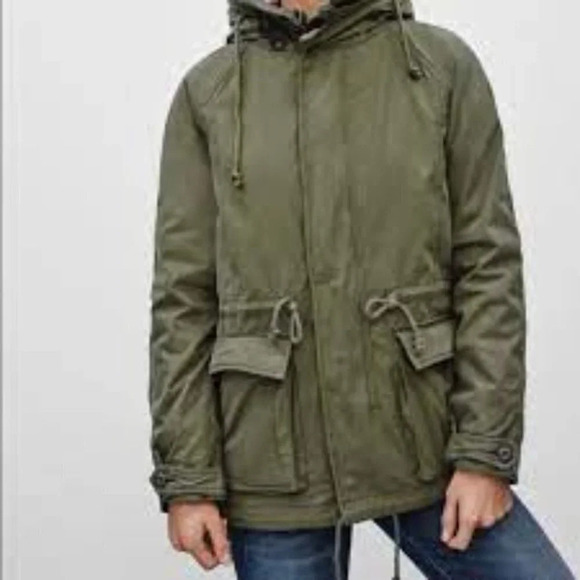 Aritzia TNA Griffith 3-in-1 Parka Olive Green Winter Jacket S - Picture 3 of 15